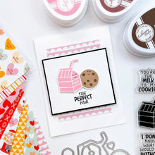Load image into Gallery viewer, Catherine Pooler - Stamp &amp; Die Set - We Go Together. We go together like donuts and sprinkles! Ready for your cards and projects for Valentines Day, celebrating your bestie, or any day you want to let the one you love know you are "the perfect pair"! Available at Embellish Away located in Bowmanville Ontario Canada. Example by brand ambassador.
