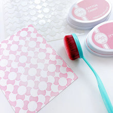 Load image into Gallery viewer, Catherine Pooler - Stencil - Daisy Duke. The Daisy Duke Stencil is a floral inspired, repeating geometric pattern that celebrates summery fun. Blend some ink over it to add a fun pattern or use your favorite mediums for added texture. Available at Embellish Away located in Bowmanville Ontario Canada.
