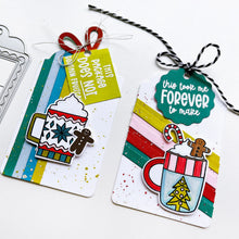 Load image into Gallery viewer, Catherine Pooler - Tag Dies - No Shaking. The No Shaking Tag Dies are the perfect shapes and sizes for embellishing your holiday packages or also can be cute additional elements for cards. Available at Embellish Away located in Bowmanville Ontario Canada. Example by brand ambassador.
