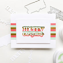 Load image into Gallery viewer, Catherine Pooler - Word Die - Merry Stack. Available at Embellish Away located in Bowmanville Ontario Canada. Example by Kristie at Catherine Pooler Designs.
