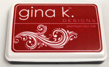 Charger l'image dans la galerie, Gina K. Designs - Ink Pad - Select Drop Down. These Ink Pads are Acid Free and PH-Neutral. Large raised pad for easy inking. Coordinates with other Color Companions products including ribbon, buttons, card stock and re-inkers. Each sold separately. Available at Embellish Away located in Bowmanville Ontario Canada. Cherry Red
