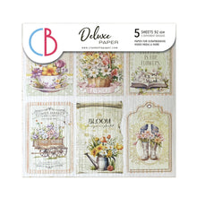 Cargar imagen en el visor de la galería, Ciao Bella - 6X6 Deluxe Paper - Pearl - Flower Shop. Includes 5 sheets. Available at Embellish Away located in Bowmanville Ontario Canada.
