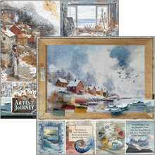 Load image into Gallery viewer, Ciao Bella - 8X8 Paper Pad - An Artist Journey. Includes 12 Sheets. Available at Embellish Away located in Bowmanville Ontario Canada.
