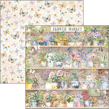 Cargar imagen en el visor de la galería, Ciao Bella - 8X8 Paper Pad - Flower Shop. Includes 12 sheets. Available at Embellish Away located in Bowmanville Ontario Canada.
