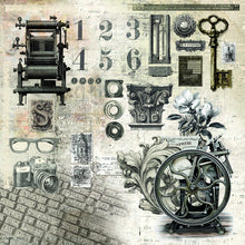 Load image into Gallery viewer, Ciao Bella - 8X8 Paper Pad - Typographic. Includes 12 Sheets. Available at Embellish Away located in Bowmanville Ontario Canada.
