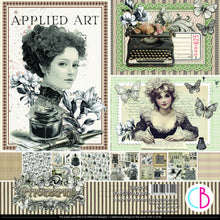 Load image into Gallery viewer, Ciao Bella - 8X8 Paper Pad - Typographic. Includes 12 Sheets. Available at Embellish Away located in Bowmanville Ontario Canada.
