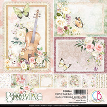 Load image into Gallery viewer, Ciao Bella - 8x8 Paper Pad - 12/Pkg - Blooming. Winter has passed: the sun gets warmer, the days are longer and bring us to the season of fragrant blossoms, coloured petals and sparkling air that slowly advances... there is no doubt, Spring is upon us! Available at Embellish Away located in Bowmanville Ontario Canada

