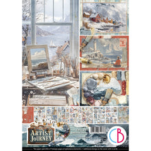 Load image into Gallery viewer, Ciao Bella - A4 Creative Pad - An Artist Journey. Includes 9 Sheets. Available at Embellish Away located in Bowmanville Ontario Canada.
