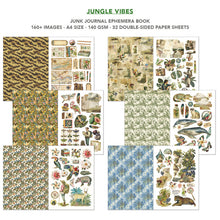 Load image into Gallery viewer, Ciao Bella - A4 Junk Journal &amp; Ephemera Book - Jungle Vibes. Includes 32 Pages. Available at Embellish Away located in Bowmanville Ontario Canada.
