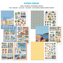 將圖片載入圖庫檢視器 Ciao Bella - A4 Junk Journal &amp; Ephemera Book - Riviera Dream. Includes 32 Pages. Available at Embellish Away located in Bowmanville Ontario Canada.

