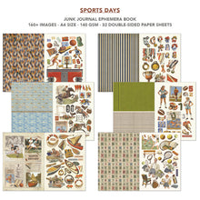 Load image into Gallery viewer, Ciao Bella - A4 Junk Journal &amp; Ephemera Book - Sports Days. Includes 32 Pages. Available at Embellish Away located in Bowmanville Ontario Canada.

