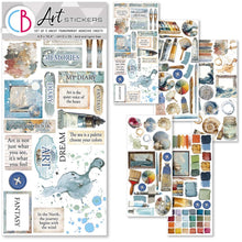 將圖片載入圖庫檢視器 Ciao Bella - Art Stickers Uncut Transparent Adhesive Sheets - An Artist Journey. 5 sheets. Available at Embellish Away located in Bowmanville Ontario Canada.
