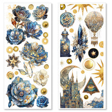 Load image into Gallery viewer, Ciao Bella - Art Stickers Uncut Transparent Adhesive Sheets - Celestial. Includes 5 sheets. Available at Embellish Away located in Bowmanville Ontario Canada.
