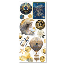Load image into Gallery viewer, Ciao Bella - Art Stickers Uncut Transparent Adhesive Sheets - Celestial. Includes 5 sheets. Available at Embellish Away located in Bowmanville Ontario Canada.
