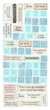 Load image into Gallery viewer, Ciao Bella - Art Stickers Uncut Transparent Adhesive Sheets - Eastern Journey. 5 sheets. Available at Embellish Away located in Bowmanville Ontario Canada.
