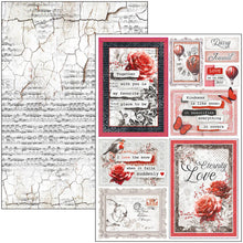 Load image into Gallery viewer, Ciao Bella - Creative Pad A4 9/Pkg - Paris Je t’aime. An elegant and modern collection that celebrates Paris with a refined combination of white, black, and red details. Available at Embellish Away located in Bowmanville Ontario Canada
