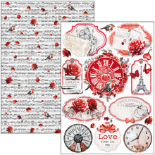 Load image into Gallery viewer, Ciao Bella - Creative Pad A4 9/Pkg - Paris Je t’aime. An elegant and modern collection that celebrates Paris with a refined combination of white, black, and red details. Available at Embellish Away located in Bowmanville Ontario Canada
