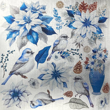 Load image into Gallery viewer, Ciao Bella - Deluxe Paper 6"x6" - 5/Pkg - Elegance of Blue Paper Silver. Available at Embellish Away located in Bowmanville Ontario Canada.
