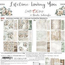 Charger l'image dans la galerie, Craft O'Clock - 8X8 Mix Paper Pad - Lifetime Loving You. 24 Double-sided sheets. Available at Embellish Away in Bowmanville Ontario Canada.
