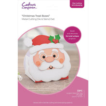 Load image into Gallery viewer, Bring a 3D element to your Christmas crafting this year using our 3D Character Boxes! Using our universal template, create your box and with the Christmas die sets, you can decorate your box to resemble 1 of 6 different festive characters. Imported. Available at Embellish Away located in Bowmanville Ontario Canada.
