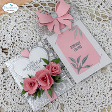 Cargar imagen en el visor de la galería, Elizabeth Craft - Clear Stamp - Warm Wishes Sentiments. Includes 14 stamps. Available at Embellish Away located in Bowmanville Ontario Canada. Example by Elizabeth Crafts brand ambassador.
