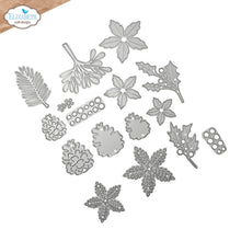 Load image into Gallery viewer, Elizabeth Craft - Metal Die - Festive Floral and Foliage. Includes 16 Dies. Available at Embellish Away located in Bowmanville Ontario Canada.

