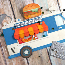 Load image into Gallery viewer, Elizabeth Craft - Metal Die - Food Truck Accessories. These dies are compatible with leading die cutting machines (sold separately). These dies are designed to cut through paper, cardstock, and other thin materials. Available at Embellish Away located in Bowmanville Ontario Canada. Example by brand ambassador.
