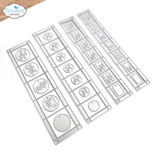 Load image into Gallery viewer, Elizabeth Craft - Metal Die - Postage Strips. Elizabeth Craft dies will give an added touch to any paper project and are compatible with most die-cutting machines. Largest Die Size: 2.2" x 8.9" (5.5 x 22.5 cm) - 30 Dies. Available at Embellish Away located in Bowmanville Ontario Canada.
