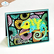 Charger l'image dans la galerie, Elizabeth Craft - Metal Die - Spy The Chameleon. Elizabeth Craft dies will give an added touch to any paper project and are compatible with most die-cutting machines. Available at Embellish Away located in Bowmanville Ontario Canada. Example by brand ambassador.
