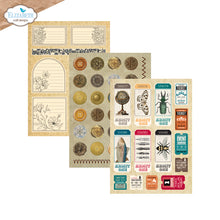 Cargar imagen en el visor de la galería, Elizabeth Craft - Patterned Cardstock Pad - Everyday Ephemera 2. Paper Size: 5.8" x 8.3". Available at Embellish Away in Bowmanville Ontario Canada.
