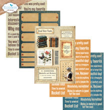 Cargar imagen en el visor de la galería, Elizabeth Craft - Patterned Cardstock Pad - Everyday Ephemera 2. Paper Size: 5.8" x 8.3". Available at Embellish Away in Bowmanville Ontario Canada.
