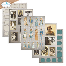 Cargar imagen en el visor de la galería, Elizabeth Craft - Patterned Cardstock Pad - Journal Ephemera 2. Paper Size: 5.8" x 8.3". Available at Embellish Away in Bowmanville Ontario Canada.
