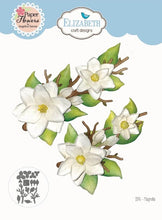 Charger l'image dans la galerie, Creates 5 sizes of elegant 3D magnolia flowers perfect for adding depth and layers to your floral designs. At Embellish Away in Bowmanville Ontario Canada.
