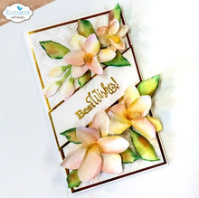 Charger l'image dans la galerie, Creates 5 sizes of elegant 3D magnolia flowers perfect for adding depth and layers to your floral designs. At Embellish Away in Bowmanville Ontario Canada. Example by brand ambassador.
