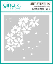 Cargar imagen en el visor de la galería, Gina K. Designs - BUNDLE - Stamp, Die Set &amp; Stencil - Blooming Mood. Set by Lisa Hetrick. At Embellish Away in Bowmanville Ontario Canada.

