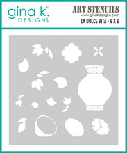 Charger l'image dans la galerie, Gina K. Designs - BUNDLE - Stamp, Die Set &amp; Stencil - La Dolce Vita. Set by Lisa Hetrick. At Embellish Away in Bowmanville Ontario Canada.
