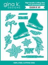Load image into Gallery viewer, Gina K. Designs - BUNDLE - Stamp, Die Set &amp; Stencil - Season of Joy. Set by Lisa Hetrick. At Embellish Away in Bowmanville Ontario Canada.
