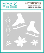 Load image into Gallery viewer, Gina K. Designs - BUNDLE - Stamp, Die Set &amp; Stencil - Season of Joy. Set by Lisa Hetrick. At Embellish Away in Bowmanville Ontario Canada.
