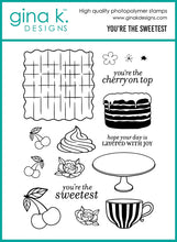 Load image into Gallery viewer, Gina K. Designs - BUNDLE - Stamp, Die &amp; Stencil Set - You're the Sweetest. Set by Lisa Hetrick. Available at Embellish Away in Bowmanville Ontario Canada.
