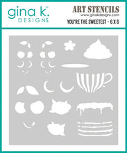 Load image into Gallery viewer, Gina K. Designs - BUNDLE - Stamp, Die &amp; Stencil Set - You're the Sweetest. Set by Lisa Hetrick. Available at Embellish Away in Bowmanville Ontario Canada.
