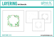 Charger l'image dans la galerie, Gina K. Designs - BUNDLE Stencil &amp; Die Set - Heart Frame. Available at Embellish Away in Bowmanville Ontario Canada.
