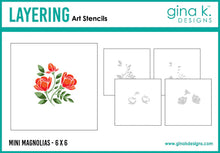 Charger l'image dans la galerie, Gina K. Designs - BUNDLE Stencil &amp; Die Set - Mini Magnolia. Available at Embellish Away in Bowmanville Ontario Canada.
