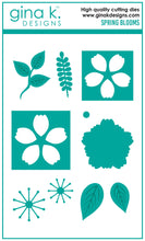 Load image into Gallery viewer, Gina K. Designs - Die - Spring Blooms. Gina K Designs wafer thin metal-etched dies are the highest quality available for your paper crafting projects. Available at Embellish Away located in Bowmanville Ontario Canada.
