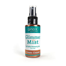 Load image into Gallery viewer, Gina K. Designs - Glimmer Mist- Classic Copper. Glimmer Mist is a mica-based ink spray. It's perfect for adding sparkle and shine to any paper crafting project. Available at Embellish Away located in Bowmanville Ontario Canada.

