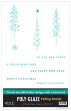 Load image into Gallery viewer, Gina K. Designs Poly-Glaze Foiling Sheets - O Christmas Tree. This package includes 6 sheets – 5 1/2” X 8 1/2”. At Embellish Away in Bowmanville Ontario Canada.
