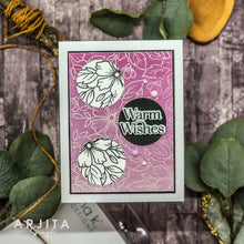 Charger l'image dans la galerie, Gina K. Designs - Stamp - Blossoms in Bloom. Stamp set by Arjita Singh. Available at Embellish Away located in Bowmanville Ontario Canada. Example by Arjita Singh.
