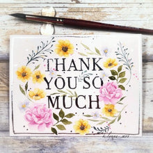 Load image into Gallery viewer, Gina K. Designs - Stamp - I Just Wanted to Say Thank You. I Just Wanted to Say Thank You is a stamp set by Hannah Drapinski. This set is made of premium clear photopolymer and measures 6" X 8". Made in the USA. Available at Embellish Away located in Bowmanville Ontario Canada. Example by brand ambassador.
