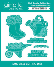 Charger l'image dans la galerie, Gina K. Designs - Stamp &amp; Die - Birthday Garden. Available at Embellish Away located in Bowmanville Ontario Canada.
