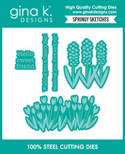 Load image into Gallery viewer, Gina K. Designs - Stamp &amp; Die - Springy Sketches. Available at Embellish Away located in Bowmanville Ontario Canada.
