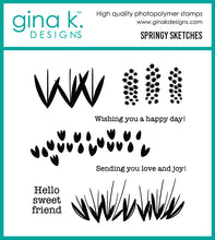Load image into Gallery viewer, Gina K. Designs - Stamp &amp; Die - Springy Sketches. Available at Embellish Away located in Bowmanville Ontario Canada.
